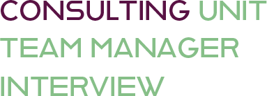 CONSULTING UNIT MANAGER INTERVIEW